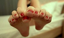 she gives jerk off instructions while you worship her bare feet