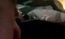 Slut girlfriend sucks monster cock for cum in mouth with boyfriend watching