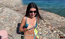 Public Pickup - Beautiful Lady Agrees To Walk With Facial Cum