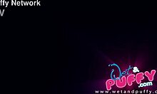 Explosive orgasm for babe with big boobs during fingering and striptease.