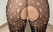 Mature latina milf seduces me intensely with her big ass and lingerie, leading to a creampie.