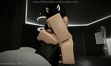 Catching busty childhood friend masturbating in my bed