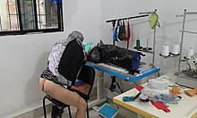 Indian Seamstress Indulges in Detailed Masturbation Session in Clothing Workshop