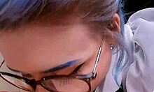 i taught my neon haired doll an anal lesson and came inside her