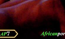 Watch the ebony girl get fucked hard in missionary while licking and diving into wet pussy