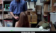 Mall Officer Dominates Shoplifter With Naughty Offer!