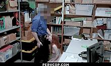 Mall Officer Dominates Shoplifter With Naughty Offer!