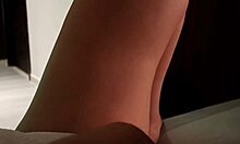 Stepmom and stepson together at night