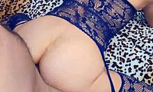 wife opens up in stockings for rough pov