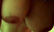 Stepmom and stepson together at night