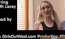 Buttplugged Skinny Aussie