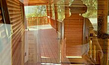 The sexy cowgirl rides the big black cock roughly in her skirt, getting oiled and sloppy