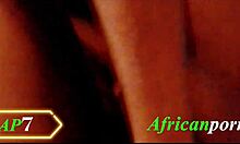 Watch the ebony girl get fucked hard in missionary while licking and diving into wet pussy