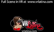 VrLatina s hubenou holkou má těsný sex v 5K VR, tak ponořující!