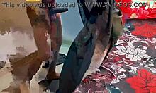 Outdoor Cleaning Turns Into Cock Sucking And Fucking Under Stairs