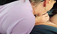 Mom's friend gives BJ in car 😏