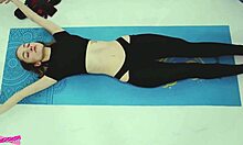 Skinny Brunette Fucks Monster Cock After Yoga