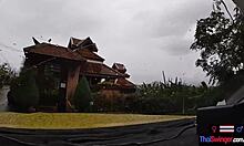 amateur teen couple travels and fucks in thailand mountains