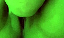 Plump asian housewife wants to lick pussy in bedroom