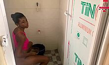 Wet Hot Sex with Beautiful Ebony Woman Bent Over in Doggystyle