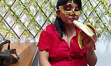 the neighbor asked for salt but got a european blowjob and chocolate cock