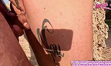 deutsche dünne blonde milf beim outdoor sex auf mallorca