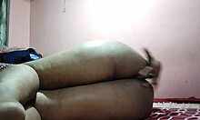 Desi Aunty In Punjabi Dress Plays Forbidden Role