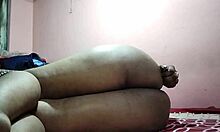 Desi Aunty In Punjabi Dress Plays Forbidden Role