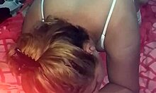 Grabo de frente con el celular como cogi con rubia de lenceria sexy