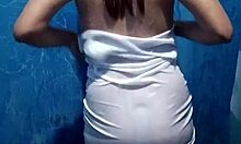 Latina Milf Sex in Shower