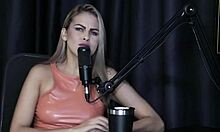 Best moments of Lexi Mallet in Preliminares podcast with Bia Hot - part 1 on Sheer Red