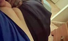 amateur ebony babe enjoys creampie escapade during weekend