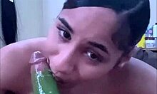 Princess Yaya's fruit roll-up hawk tuah blowjob intensifies