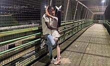 I fucked the slut on the busy avenue and almost got caught