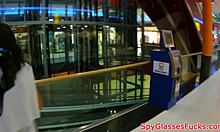 Eurobabe pov fucked on spycam in public