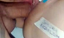 hey, this hot latina is masturbating and squirting all over the place... so sexy!