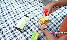 Ebony catches stepbro making pussy replica, offers herself 😏