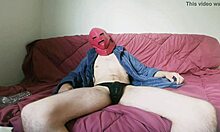 ending with cum on the sofa