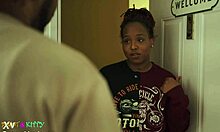 She secretly fucks her ex with big black cock while her husband is away.