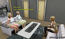 a friendly family gathering with futanari elements