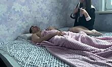 stepdaughter sneaked into the stepfathers bed and had sex with him