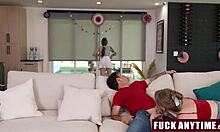 freeuse roommates fuck while setting up party