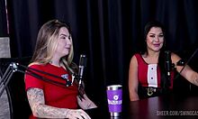 Emotional Compilations Of Bourgeois In Swing Cast With Tifany Rocha And Raphaela Savanah Part 1 On Sheer Red