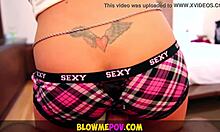 Petite Brunette Plays With Cock In POV Blowjob