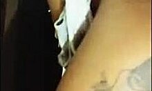 Watch this busty milf give a blowjob and strip?