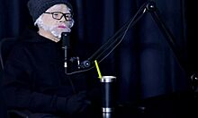 old man licks pussy in exhibitionist services with flor de damiana in sheer red lingerie