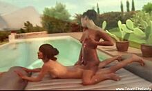 A relaxing massage session