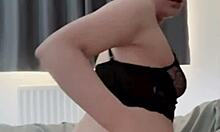horny british slut does solo masturbation on webcam