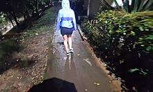 i met a strange girl in the rain and invited her home so she doesnt get wet