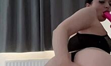 horny british slut does solo masturbation on webcam